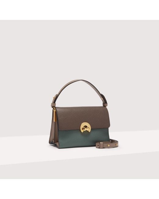 Coccinelle Grained Leather Handbag Binxie Tricolor Small | Lyst