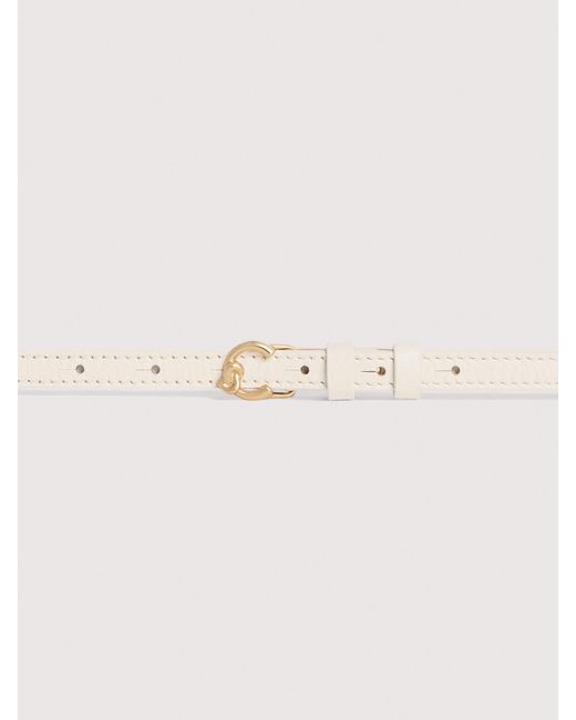 Coccinelle Natural Grained Leather Belt C-Me