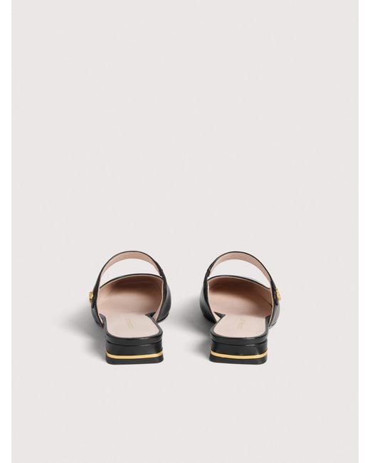 Coccinelle Black Smooth Leather Clogs C-Everyday