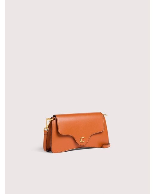Coccinelle Pink Smooth Calf Leather Minibag C-Me Mini