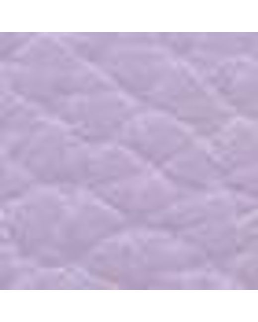 Coccinelle Purple Grained Leather Card Holder Metallic Tricolor