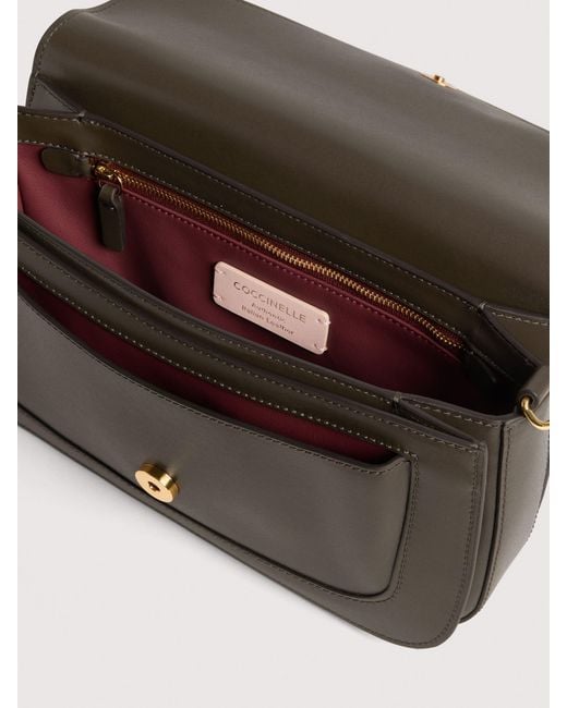Coccinelle Multicolor Smooth Calf Leather Shoulder Bag C-Me Medium