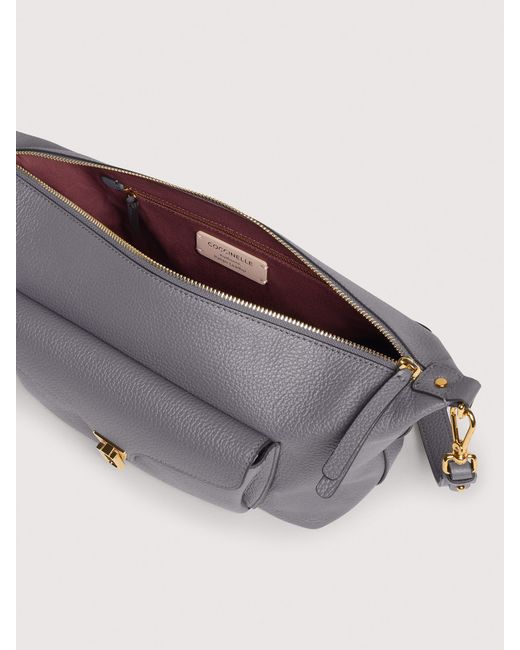 Coccinelle Multicolor Grained Leather Crossbody Bag Beat Generation Medium