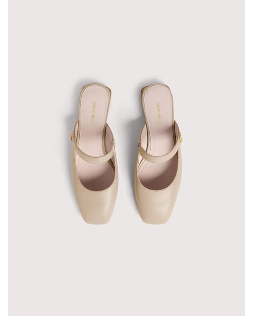 Coccinelle Natural Smooth Leather Clogs C-Everyday