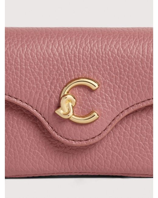 Coccinelle Pink Key Holder Pouch