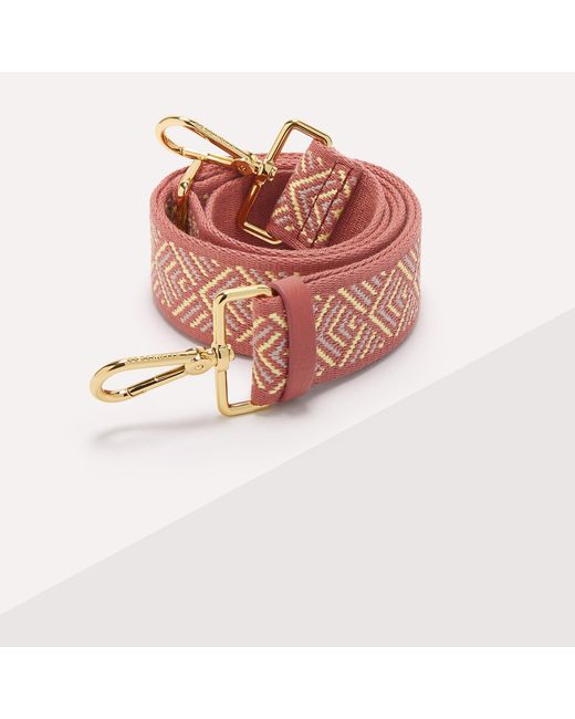 Coccinelle Pink Fabric Shoulder Strap Rays