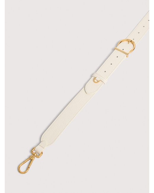 Coccinelle Natural Grained Leather Shoulder Strap Beth