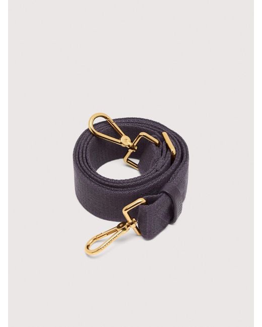 Coccinelle Blue Fabric Shoulder Strap Logo