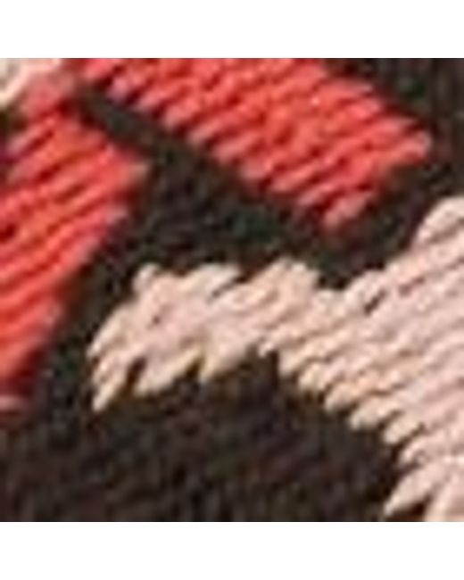 Coccinelle Brown Schulterriemen aus Jacquard-Stoff mit Monogram-Muster und genarbtem Leder Tracolla nastro Monogram