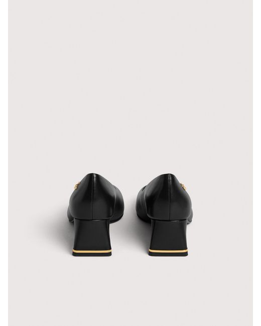 Coccinelle Black Smooth Leather Pumps C-Everyday