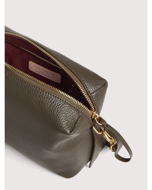Coccinelle Multicolor Grained Leather Crossbody Bag Nory Small