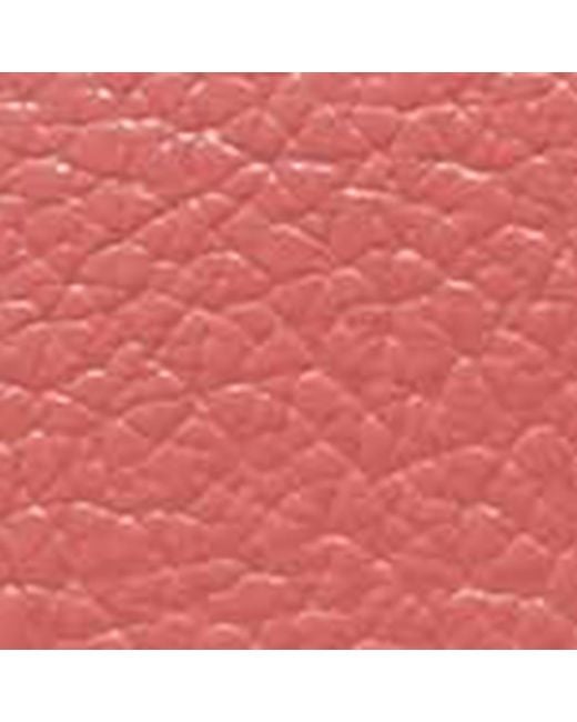 Coccinelle Pink Geldbörse Small aus genarbtem Leder Metallic Soft