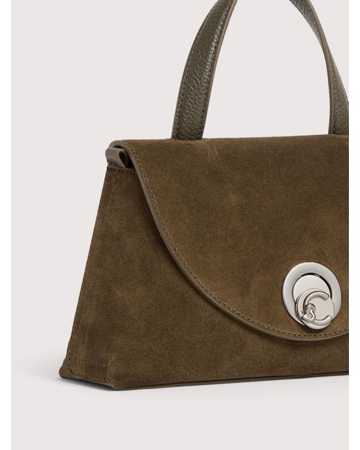 Coccinelle Natural Suede Handbag Nikla Small