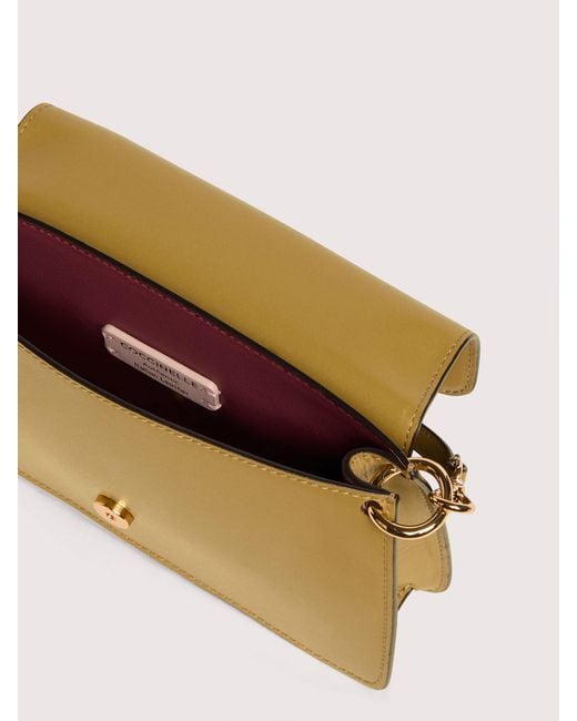 Coccinelle Natural Smooth Calf Leather Minibag C-Me Mini