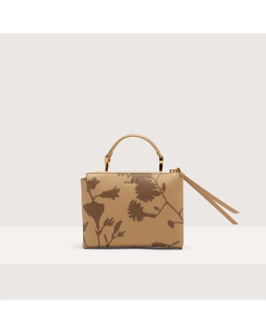 Borsa a mano in Pelle stampa shadow Arlettis Shadow Print Small di Coccinelle in Natural