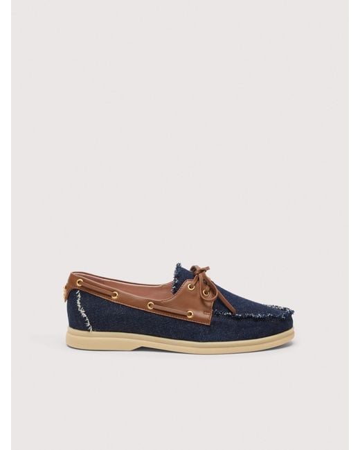 Coccinelle Blue Loafers Aus Denim C-Cruise Denim