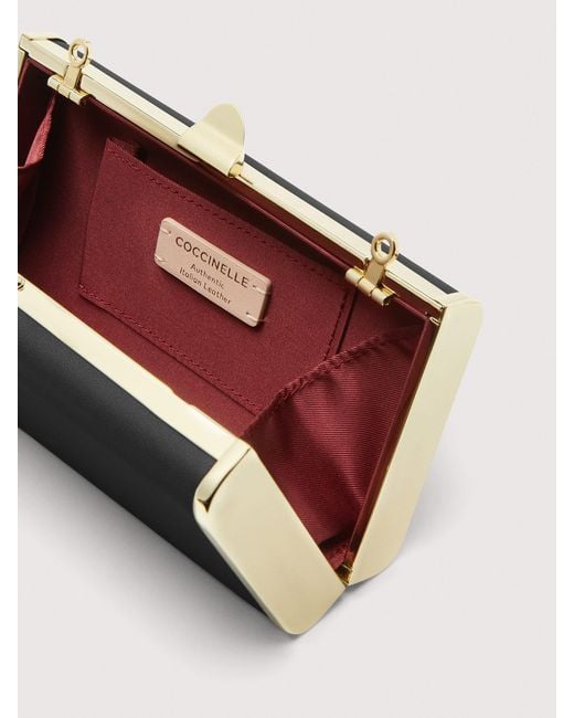 Coccinelle White Clutch Aus Glattleder Liv