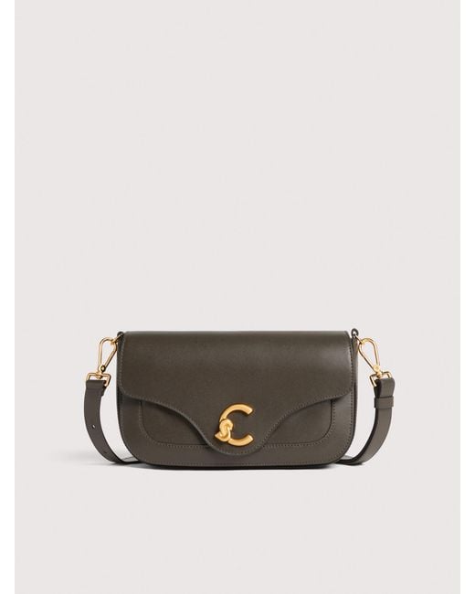 Coccinelle Multicolor Smooth Calf Leather Shoulder Bag C-Me Medium