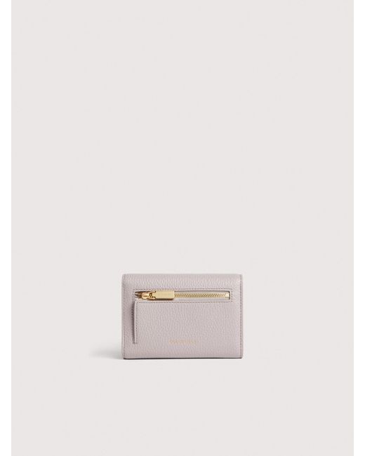 Coccinelle White Medium Grained Leather Wallet C-Me Medium