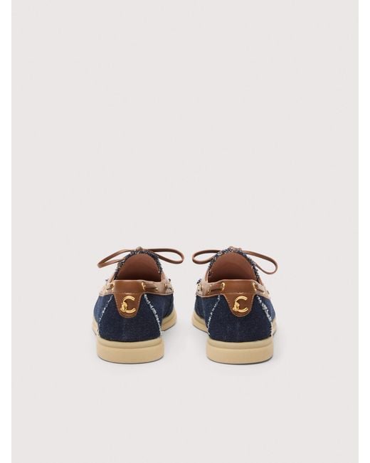 Coccinelle Blue Loafers Aus Denim C-Cruise Denim