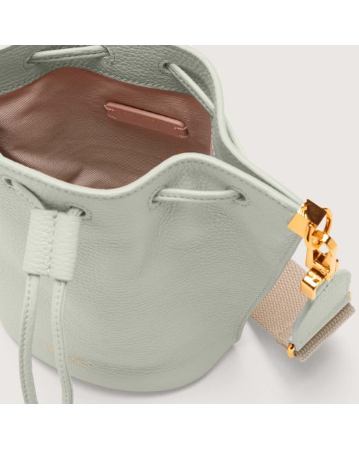 Minibag in Pelle con Grana Hyle di Coccinelle in Gray