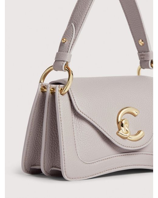 Coccinelle Natural Grained Leather Handbag C-Me Mini