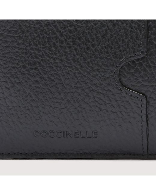 Coccinelle Black Grainy Leather Card Holder Smart To Go