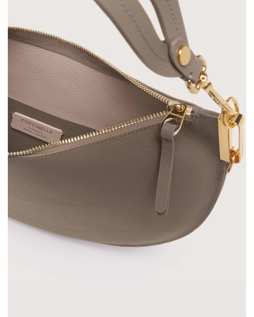 Coccinelle Brown <P>Double Leather Shoulder Bag</P> Sunup Large