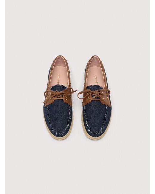 Coccinelle Blue Loafers Aus Denim C-Cruise Denim