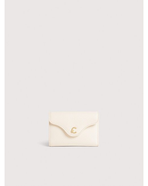 Coccinelle Natural Medium Grained Leather Wallet C-Me Medium
