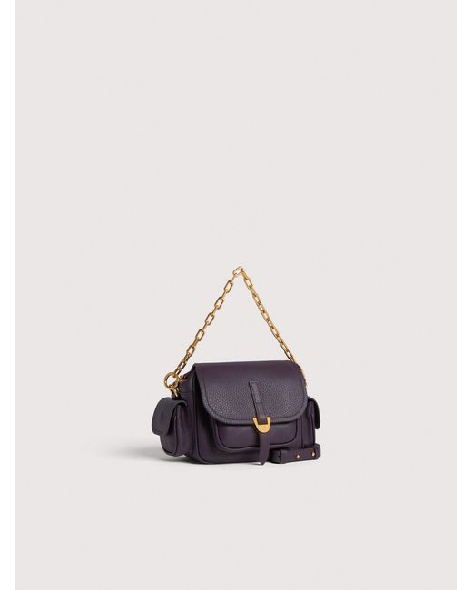 Coccinelle Pink Minibag Aus Genarbtem Leder Campus Mini