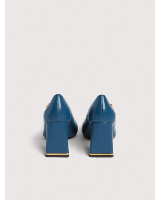 Coccinelle Blue Smooth Leather Pumps C-Everyday