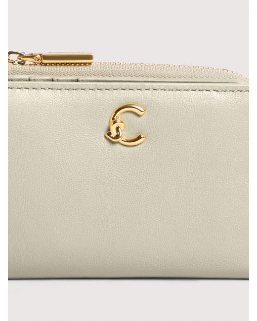 Coccinelle Natural Smooth Leather Wallet C-Me Small