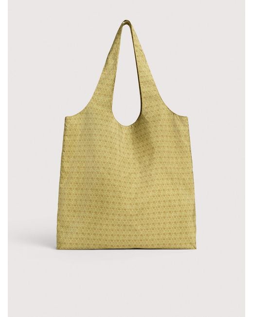 Coccinelle Yellow Monogram Nylon And Nylon Tote Bag Smart To Go Beat Medium