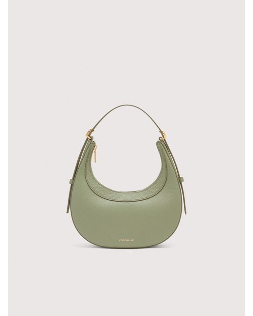 Coccinelle Green Minibag Aus Genarbtem Leder Whisper