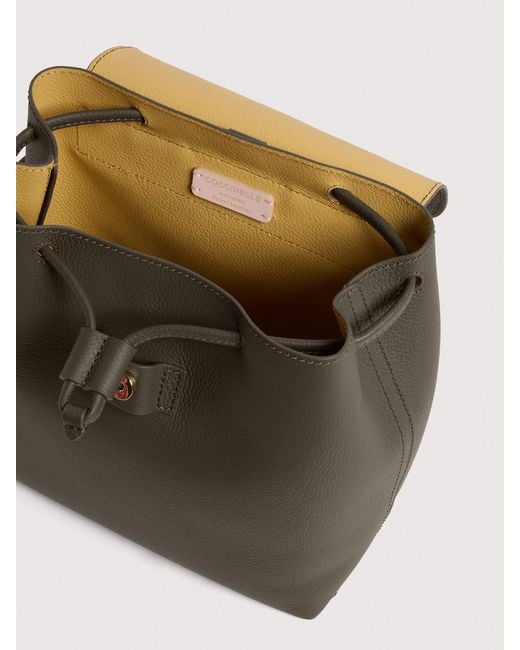 Coccinelle Multicolor Grained Leather Backpack Nikla Mini