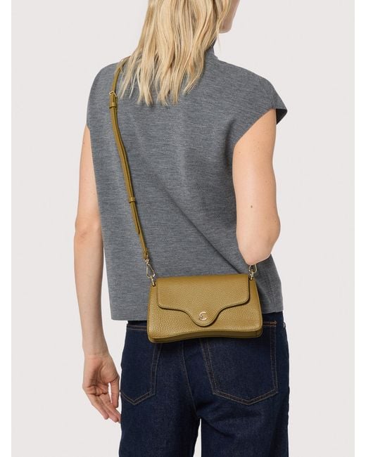 Coccinelle Green Grained Leather Minibag C-Me Mini