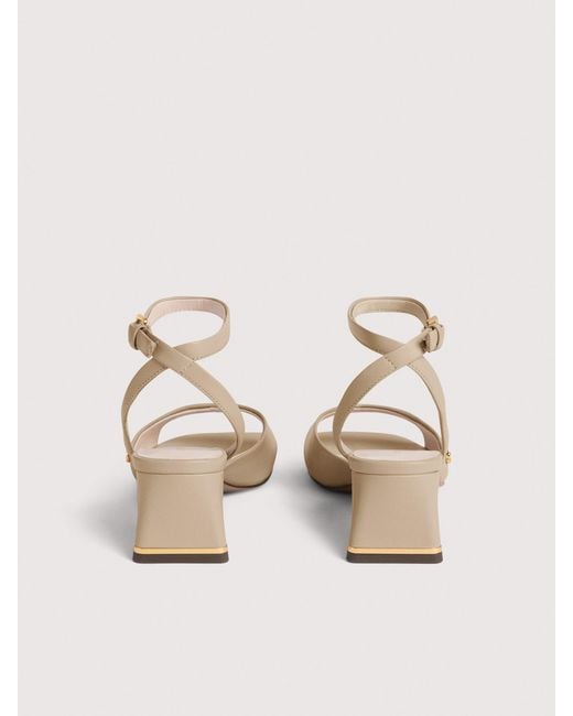 Coccinelle Natural Smooth Leather Sandals C-Everyday