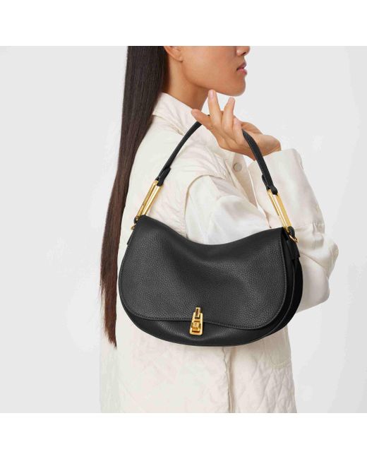 Coccinelle Grained Leather Handbag Magie Soft Medium in Black | Lyst