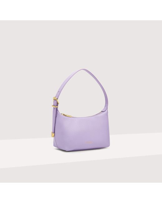 Minibag in Pelle con grana gleen Mini di Coccinelle in Purple