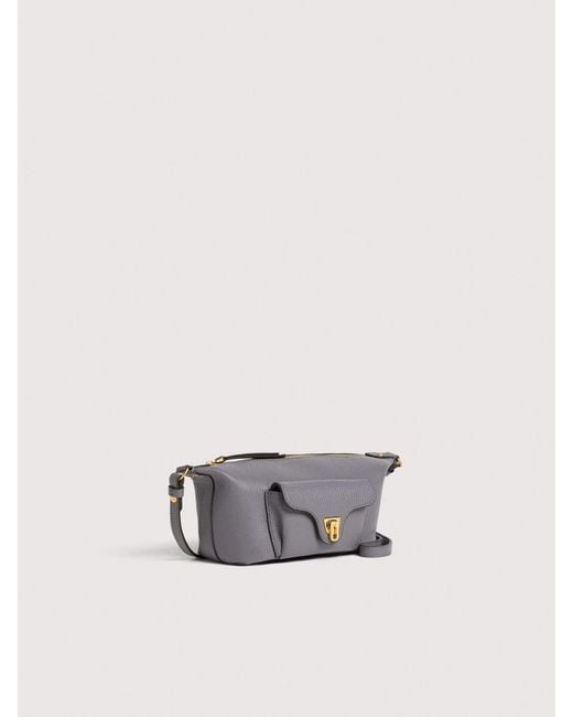 Coccinelle White Grained Leather Minibag Beat Generation Mini