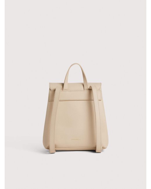 Coccinelle Natural Grained Leather Backpack Nikla Mini