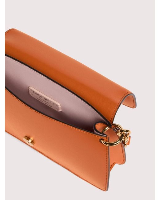 Coccinelle Pink Smooth Calf Leather Minibag C-Me Mini