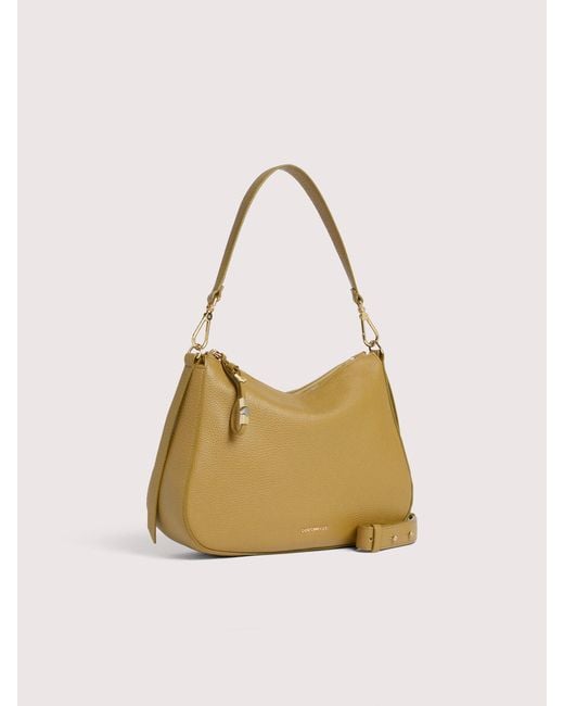 Coccinelle Natural Hobo Bag Aus Genarbtem Leder Nory Small