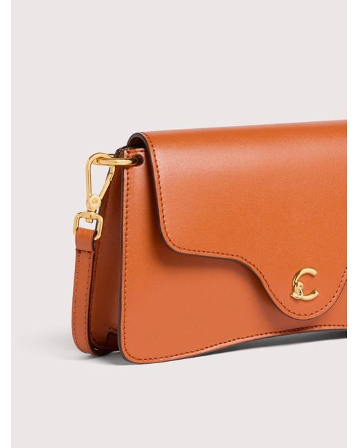 Coccinelle Pink Smooth Calf Leather Minibag C-Me Mini
