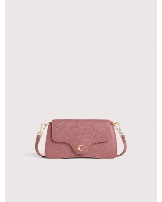 Coccinelle Pink Grained Leather Minibag C-Me Mini