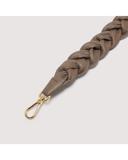Coccinelle Metallic Plaited Leather Boheme Shoulder Strap