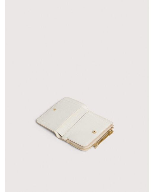 Coccinelle Natural Grained Leather Wallet Nami Small