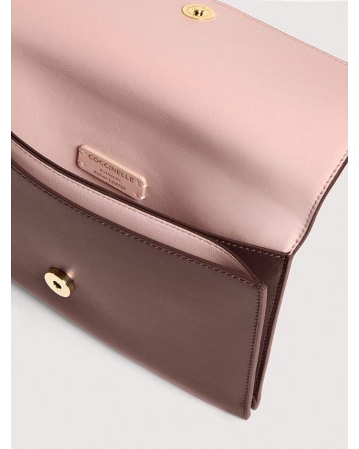 Coccinelle Brown Smooth Leather Minibag C-Me Light