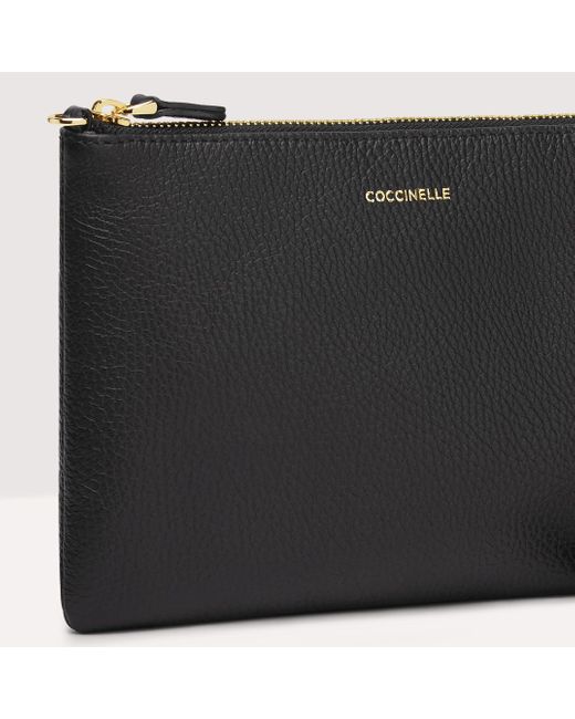 Coccinelle Black Grained Leather Crossbody Bag Best Crossbody Small